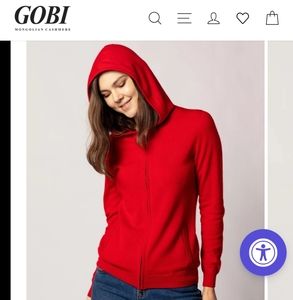 Gobi 100% Cashmere Zip-up Hoodie